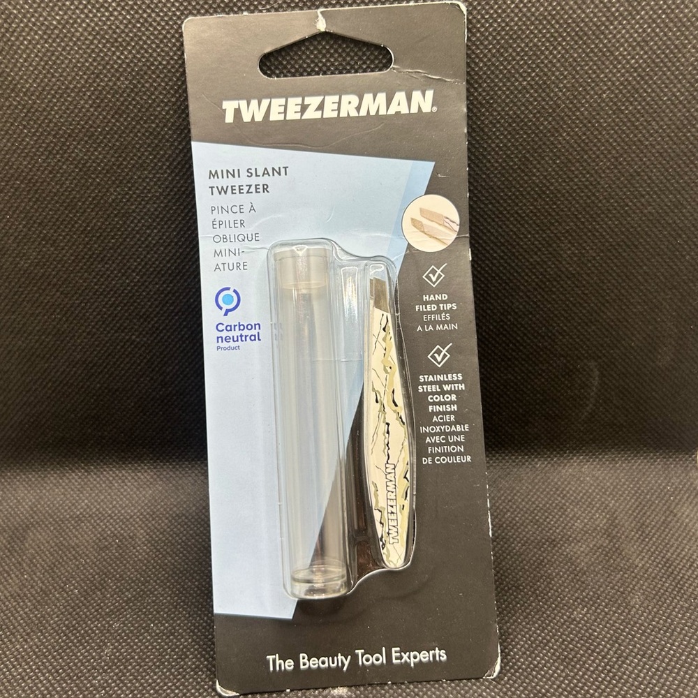 Tweezermam Marble Mini Slant Tweezer